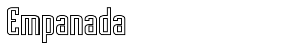 Empanada font preview